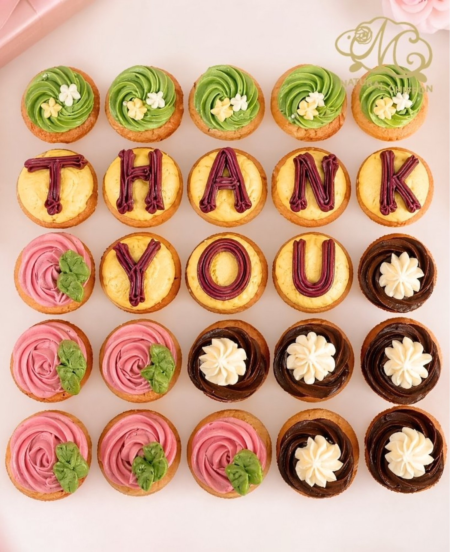 mini cupcake set D (10個字母)